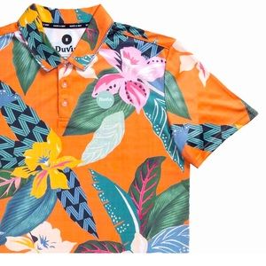 Duvin Design Co: Happy Hour Golf Polo. Men’s Medium. Like New. $65 Retail.